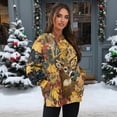 thumbnail image 5 of Garronmavis Camouflage Pullover for Women Oversized Camo Deer Crewneck Soft Daily Top Long Sleeve Pullover for Women, Size S, 5 of 6