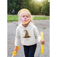 thumbnail image 2 of Spooky. Watercolor Witch Hat Hoodie Toddler -Image by Shutterstock,  4 Toddler, 2 of 4