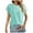 Green-01, variant on Mittory Womens Short Sleeve T Shirts Summer Side Ruched Crew Neck Dressy Casual Tops Basic Trendy Tees