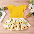 thumbnail image 4 of Baby Girls Infant Mama's Romper Bodysuit + Tutu Skirts Summer Outfit Set Clothes, 4 of 9