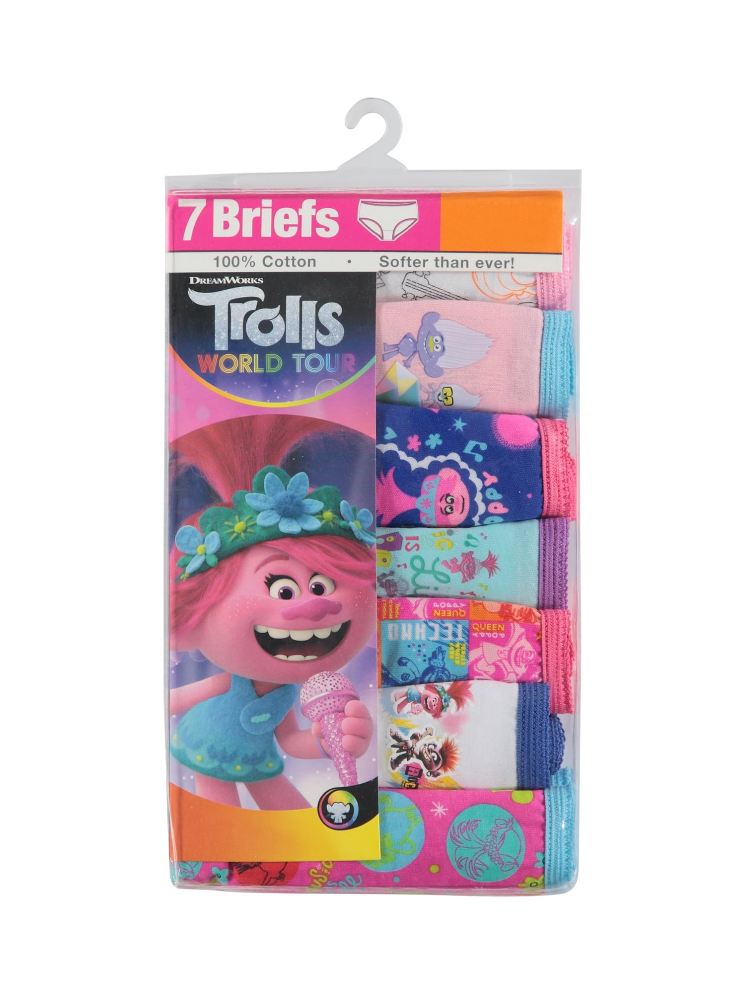 Trolls Briefs, 7-Pack, Sizes 4-6 