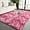 Blush, variant on YJ.GWL Fluffy Rainbow Area Rug Plush Colorful Rugs for Living Room Bedroom Kids Room,3'x5'