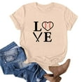 thumbnail image 1 of Blouse à Manches Courtes Imprimée Mode pour Femmes T-Shirt Col Rond Drôle, 1 of 3