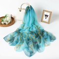 thumbnail image 3 of Clearance Silk Scarves Summer Sunscreen Soft Sand Silk Scarf Long Shawl Autumn Scarf Beach Scarf, 3 of 3