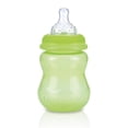 thumbnail image 2 of Nuby 1065-100 Biberón Antigoteo de Cuello Ancho, 8 oz, Verde multicolor, 2 of 2