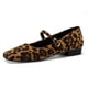 thumbnail image 1 of Zapatos Coutgo Mary Jane Flats para mujer, piel de leopardo, talla 39, 1 of 6