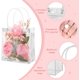 thumbnail image 4 of 100 bolsas de regalo de plástico transparente con asa, bolsas de regalo transparentes, bolsas de mano reutilizables, bolsas de regalo de PVC para suministros de fiesta de boda, 4 of 5