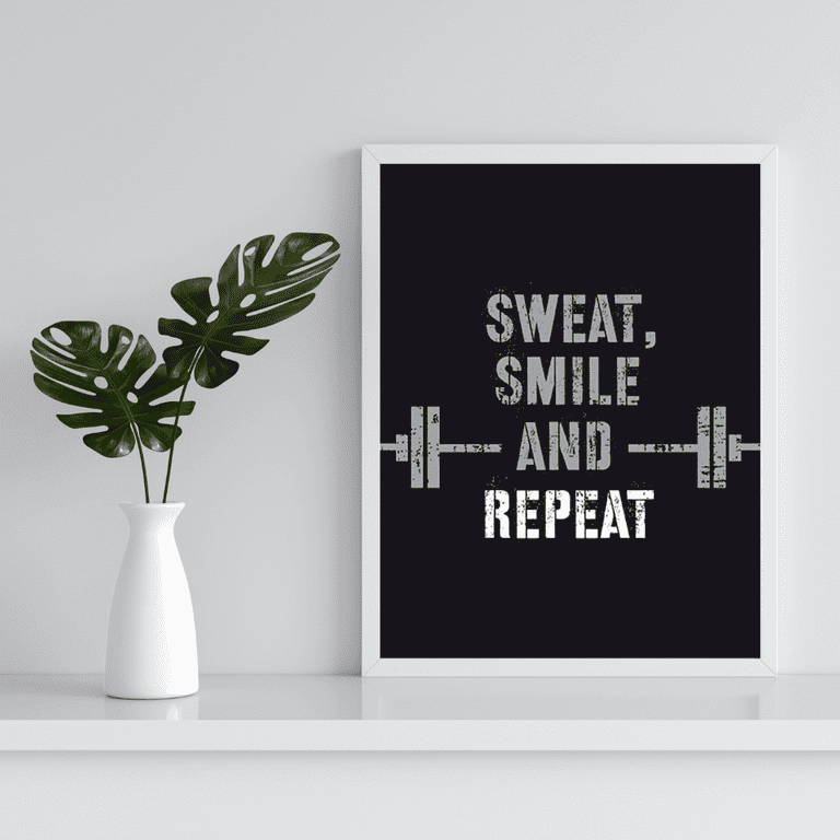 Summit Designs Inspirational Workout Room Wall Art Prints