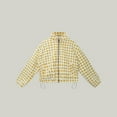 thumbnail image 6 of iHPH7 Womens Sherpa Jacket Winter Outfits for Women Plaid Jacket Women Cropped Jackets for Women's Outerwear Cute Jackets for Women Casual Outerwear Yellow L, 6 of 8