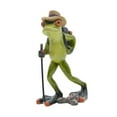 thumbnail image 3 of Estatua de rana, figura de animal, regalo decorativo, adorno de obra de arte verde coleccionable Mochila, 3 of 9