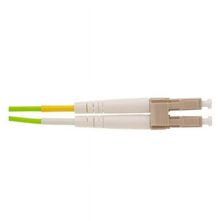 CableWholesale LCLC-51010 OM5 Wideband Multi-Mode Fiber Optic Cable, LC & LC, WDM, Duplex, 50 by 125, Lime Green - 10 m
