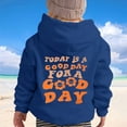 thumbnail image 3 of Tiijoy Little Girl's Hoodie Letter Print Cute Long Sleeve Hooded Sweatshirt, Sizes 5-6, 3 of 4