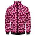thumbnail image 3 of Chaqueta con cremallera y estampado de leopardo para hombre, moda 3D, manga larga, informal, holgada, estilo Harajuku, con solapa, abrigo de calle, 3 of 5