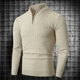thumbnail image 2 of OJinShaWanO Pull Homme 2025 Nouveau Pull Mode Col Montant Demi-Zip Pull Chemise de Base pour Homme, 2 of 8