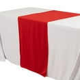 thumbnail image 5 of Balsa Circle 24x72 in Red Premium Scuba Polyester Wide Table Runner Event Decorations, 5 of 8