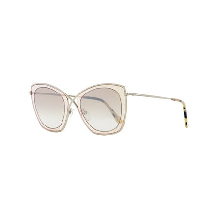 Tom Ford Butterfly Sunglasses TF605 India-02 47G Light Ruthenium/Brown 53mm (Best Clothing App In India)