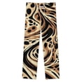 thumbnail image 4 of Abstract Swirling Leopard Print Pattern Winter Female Pants Flannel High Waist Women Pants Lady Warm Straight Leg Plush Trousers, 4 of 7