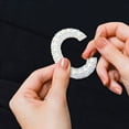 thumbnail image 4 of Clearance! Iron Cobble On Clothes AZ Sew Decorative Letter Cobble Glitter Letters Applique Rhinestone Pearl English Letters For DIY Craft Supplies, 4 of 4
