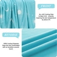 thumbnail image 2 of Teler Cooling Blanket for Hot Sleepers, Summer Cold Blankets for Sleeping Night Sweats to Keep Cool, Queen Size, Teal, 2 of 6