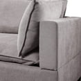 thumbnail image 6 of Contemporary Home Living 157" Madison Light Gray 5-Piece Modular Sectional Sofa Chaise, 6 of 6