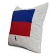thumbnail image 2 of Simply Daisy, 26 x 26 inch, E Letter Simple Outline, Geometric Print Pillow, Red, 2 of 2