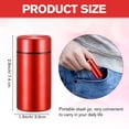 thumbnail image 3 of 3 Pieces Portable Small Stash Jar Smell Proof Water Proof Aluminum Airtight Container Bottle Multipurpose Storage Containers Pill Herb Spices Jars with Seal Ring 42 ML (Black, Red, Purple), 3 of 7