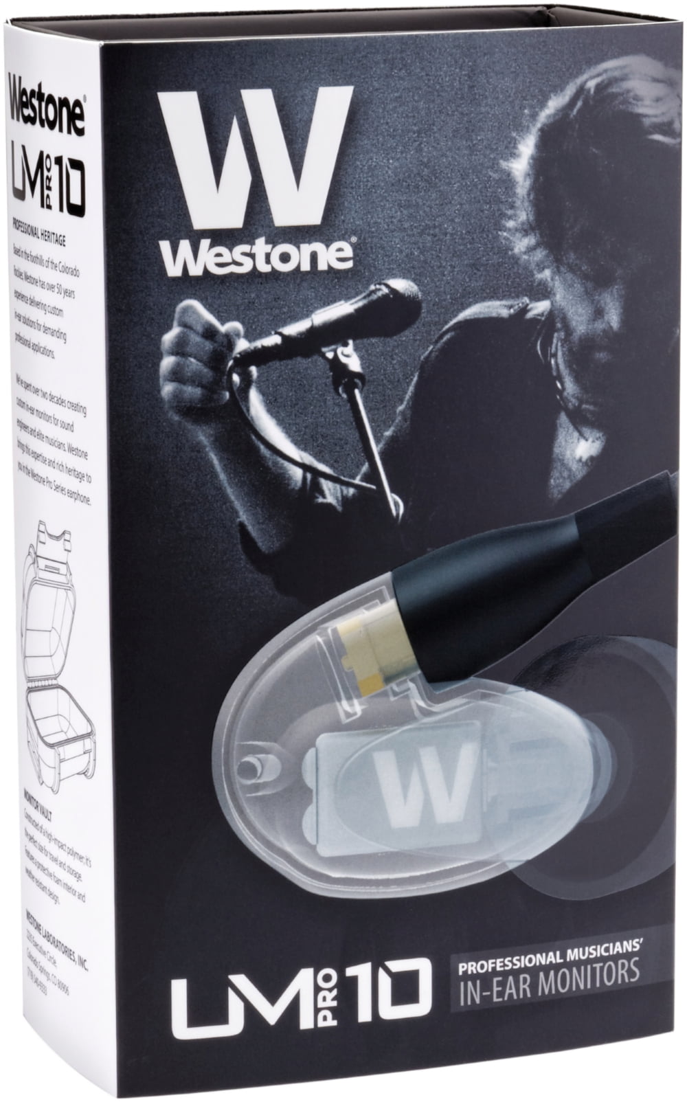 Westone UM PRO 10 - Earphones - in-ear - wired - 3.5 mm jack - clear