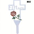 thumbnail image 1 of Metal Cross Stake Hollow Outdoor Decoration Creative Relatives Cemetery Ornament Easy Installation New, 1 of 2