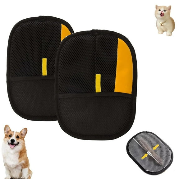 Shedly Sweep Pro, Pawbeam Pet Fur Remover，2 Pack Pet Hair Removal Glove for Dogs & Cats, 2026 Upgraded Reusable Electrostatic Pet Hair Gloves, Washable and Durable, Suitable for All Surfaces