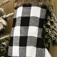 thumbnail image 4 of Christmas Stockings,19" Red Black Buffalo Plaid Christmas Stockings with Plush Faux Fur Cuff Xmas Stockings Fireplace Hanging Stockings for Family Holiday Christmas, 4 of 8