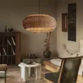 thumbnail image 6 of LittleGlovo Large Farmhouse Rattan Pendant Light, 6 of 16