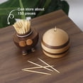 thumbnail image 6 of Wiywef Wooden Toothpick Bottle Moisture-proof Toothpick Holder Shape Bee Dining Bottle Large Storing Kitchen Table Toothpick, 6 of 7