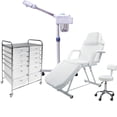 thumbnail image 1 of Kit Silla Facial con Banco Vaporizador Ozono Mueble Organizador, 1 of 10