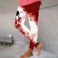 thumbnail image 2 of qkdmdw Women's Halloween Ghost Printed Leggings Funny Graphic Plus Size Ankle Tights High Waist Elastic Pants S-2Xl, 2 of 5