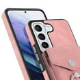 thumbnail image 6 of Wallet Case for Samsung S21 Plus,Premium Leather Case with Card Holder, 360°Rotation Ring Kickstand, RFID Blocking Protective Magnetic Back Clsoure Case for Samsung Galaxy S21 Plus,Pink, 6 of 13