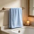 thumbnail image 5 of Qonioi Large Turkish Bath Towel, Soft Highly Absorbent Cotton Bath Towel with Quick Dry, Lightweight Multipurpose Towel for Bathroom Beach Shower Gym, Blue, 5 of 6