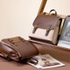 thumbnail image 5 of LHSHID Mini Leather Backpack for Women, Ladies Small Backpack Purse, Sleek Handbag Travel Daypack, Beige, 5 of 8