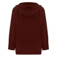 thumbnail image 5 of Womens Single-Breasted Cardigan Sweater Solid Loose Open Front Cardigan with Pockets Warm Knit Sweater Cardigan, 5 of 5