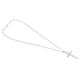 thumbnail image 5 of Collar con dije de cruz de acero inoxidable pulido para niños y niñas con oración Plata, 5 of 9