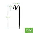 thumbnail image 2 of Achla Designs 14" H Graphite Wrought Iron Hose Guard w/Ball End Design (Set of 6), Hose Guide - 14"H, 2 of 5