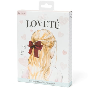 Loveté Hair Single Bow Tying Sets – Be Mine, Novelty, for Child Ages 8 