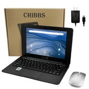 CHIBBS 10.1 Inch IPS Screen Kids Laptop Computer, Linux-Android 12.0 OS, 2gb Rom+64gb Rom, Wi-Fi- Black