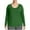 Green, variant on YODETEY Tops for Women, Round-Neck Long Sleeve Shirts, Loose Pullover T-shirt Tops, Blue Women's Plus L