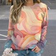 thumbnail image 2 of Simple Colored Ripple Womens Oversized Sweatshirts Hoodies Crewneck Casual Tops Comfy FallWinter Clothes 2024, 2 of 7