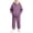Purple, variant on Lmnyox Toddler Kid's Sweatsuit 2 Pieces Hoodies and Sweatpants with Pockets Fall Winter Outfits Sets
