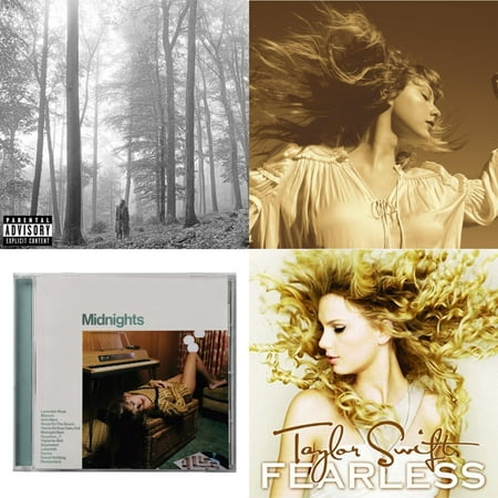 Folklore (X) & Fearless (Taylor's Version) (2CD) & Midnights (X) (Jade Green CD) & Fearless