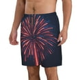 thumbnail image 2 of Logiee Fireworks3 Print Mens Swim Trunks Quick Dry Board Shorts,Breathable Hawaii Beach Shorts Swimwear Bathing Suits-Small, 2 of 6