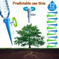 thumbnail image 3 of 12 Pack Piquets d'Arrosage Automatique pour Plantes Dispositifs d'Irrigation Goutteurs Automatiques Système d'Eau pour Plantes de Vacances avec Valve de Contrôle Réglable Design Interrupteur, 3 of 5