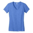 thumbnail image 5 of Yellow Rooster Women's Juniors Very Important V-Neck Cotton/Polyester Tee Heathered Royal 2XL, 5 of 6