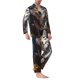 thumbnail image 2 of Balery Oil Painting Tribal Wolf Pijama para Hombre de Dos Piezas con Manga Larga, Conjunto de Dormir y Descanso Suave con Bolsillos-XX-Large, 2 of 7